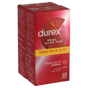 Durex Feel Ultra Thin - ultra tenký a realistický kondom (2x10ks)