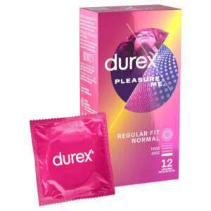 Durex Pleasure Me - vroubkované a tečkované kondomy (12 ks)