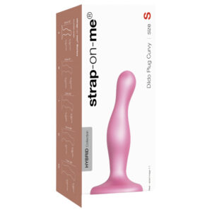 Strap-on-me Curvy S - vlnitý přísavný dildo (růžový)