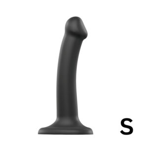 Strap-on-me Dual S - dvojitý vrstvený dildo (černý)