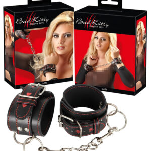 Bad Kitty - srdcová pouta (černá)