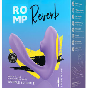 ROMP Reverb - 2in1 G-bod vibrační sání (fialová)