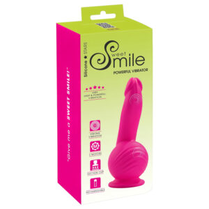 SMILE Powerful - dobíjecí vibrační dildo s přísavkou