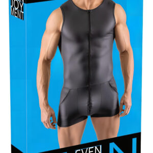 Svenjoyment - bezruký krátký pánský overal (černý)