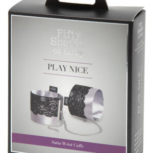 Padesát odstínů šedi - saténová pouta (stříbrné)