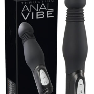 You2Toys - Anal Vibe - černý anální vibrátor s tlačením