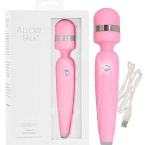 Pillow Talk Cheeky Wand - akumulátorový masážní vibrátor (růžový)