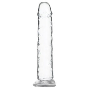 Addiction Crystal - realistický dildo s přísavkou - průhledný - 18 cm