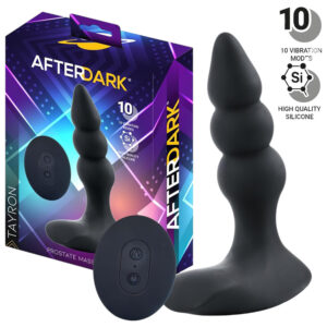 AfterDark - vibrátor na prostatu - vibrační - černý