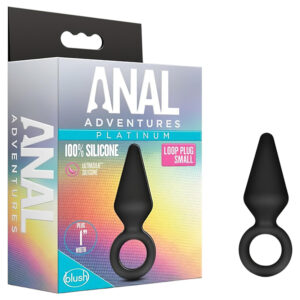 Anal Adventures Platinum - anální kolík - malý - černý
