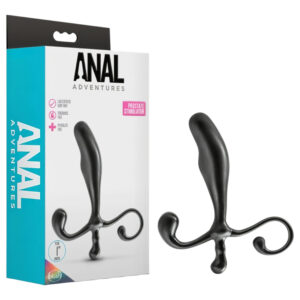 Anal Adventures - anální dildo na prostatu - černé