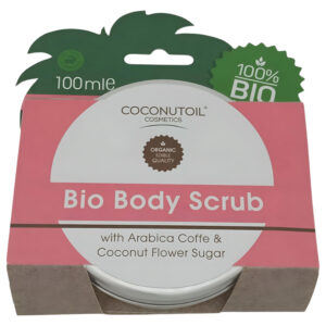 Coconutoil - tělový peeling s kávou a kokosovým cukrem - bio 100 ml