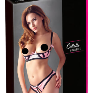 Cottelli - podprsenková souprava - pruhovaný design - 80B/M