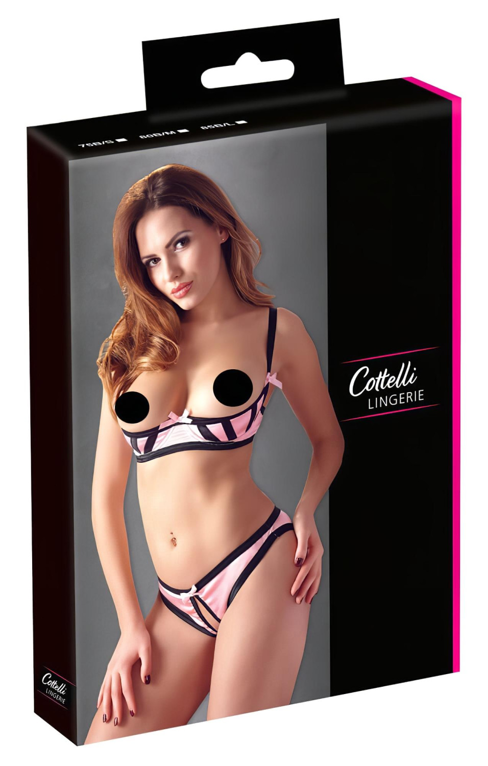 Cottelli - podprsenková souprava - pruhovaný design - 85B/L