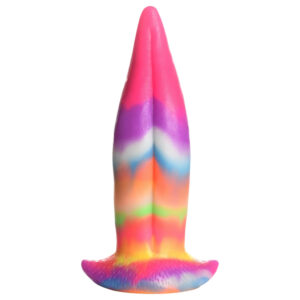 Creature Cocks Tongue - svítící silikonový dildo - 21 cm
