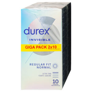 Durex Invisible Regular Fit - ultra tenké kondomy - 2x10 ks