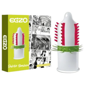 Egzo Dulche Bombero - stimulační kondom s hroty - 1 ks