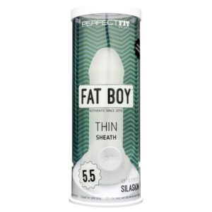 Fat Boy Thin - návlek na penis 15 cm - bílý