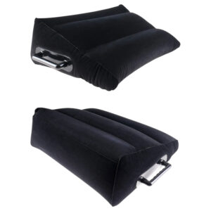 Fetish Fantasy - nafukovací sex polštář s držadly - černý