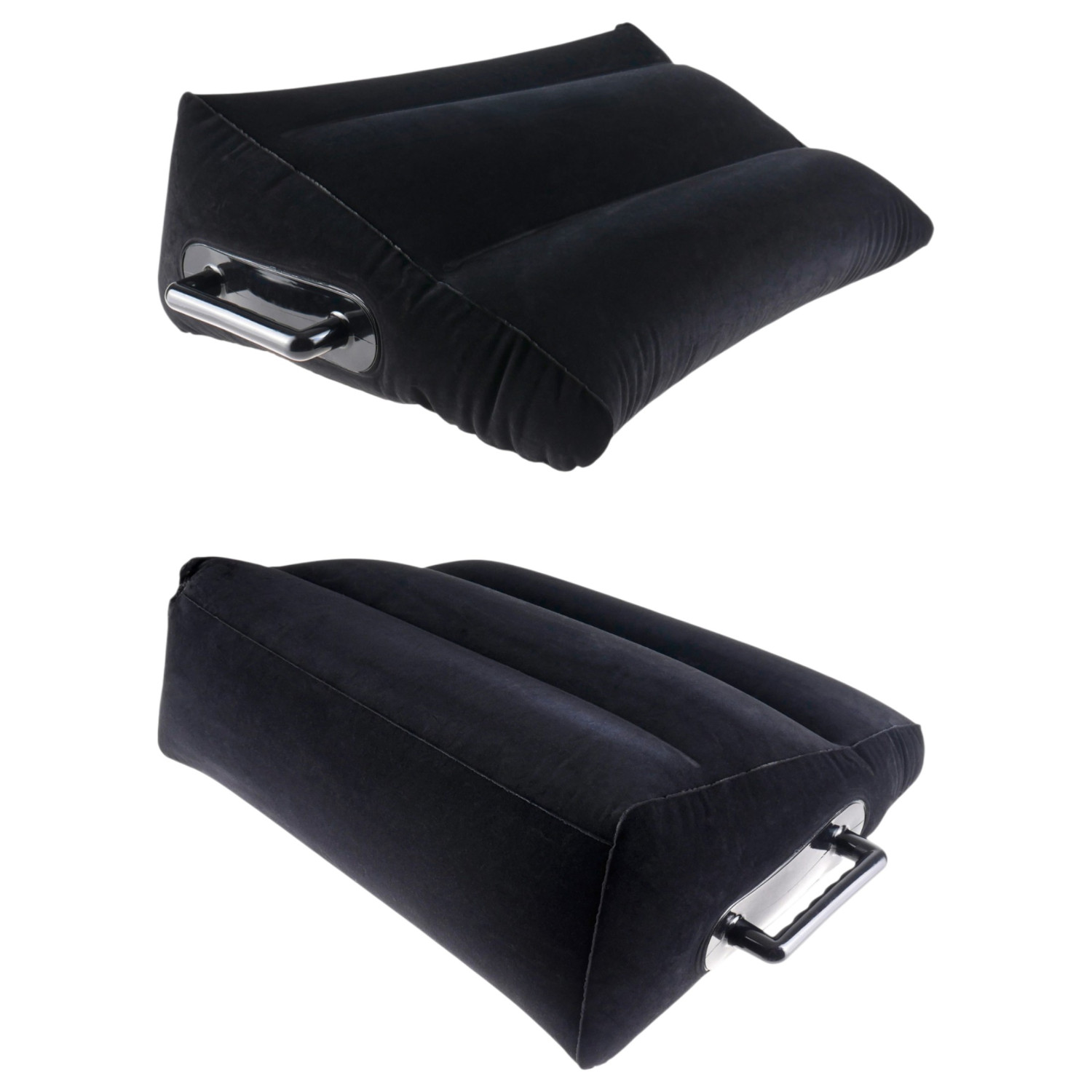 Fetish Fantasy - nafukovací sex polštář s držadly - černý