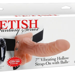 Fetish Strap-on 7 - připínací vibrátor s vibrací - tělová barva
