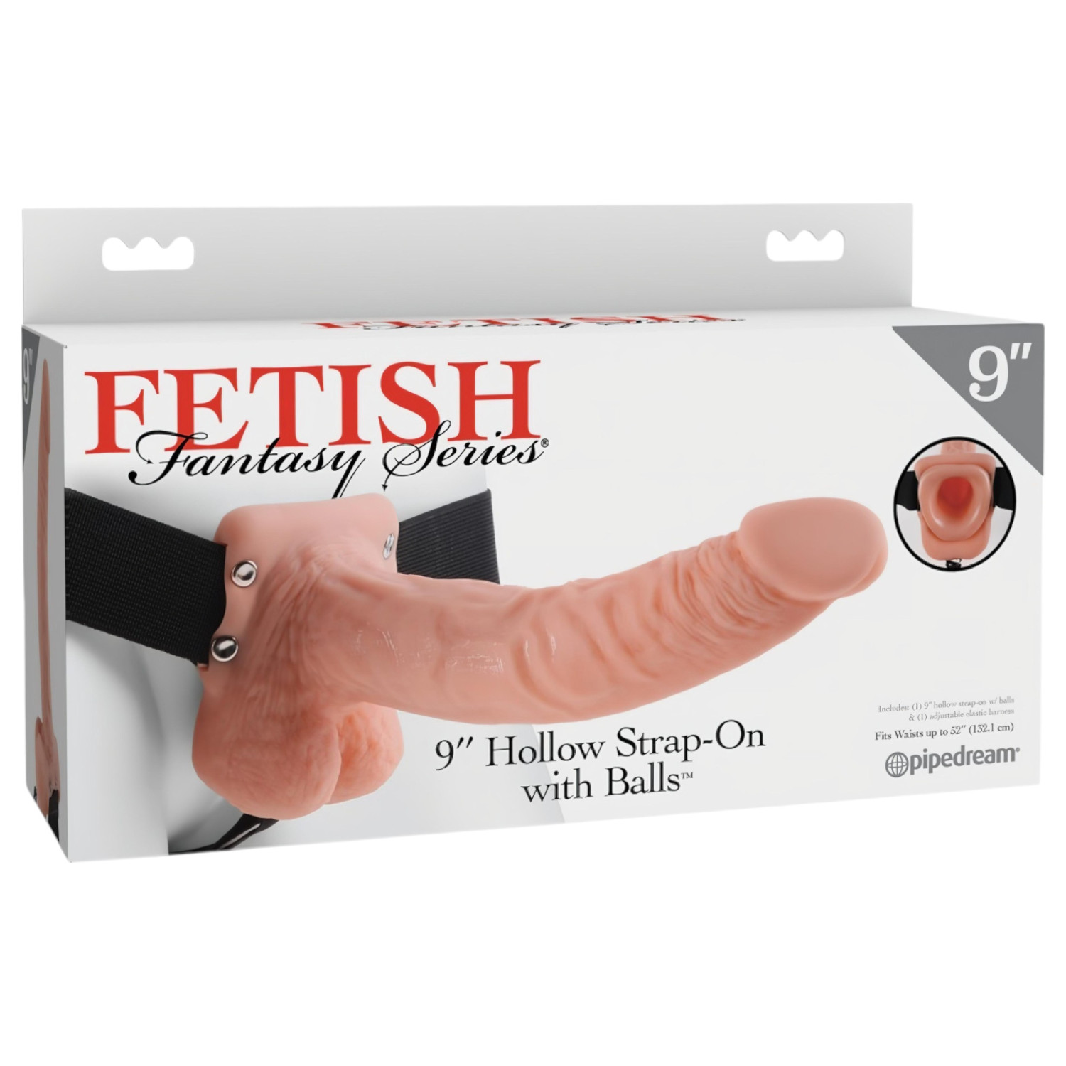 Fetish Strap-on 9 - připínací dildo - realistické - tělová barva