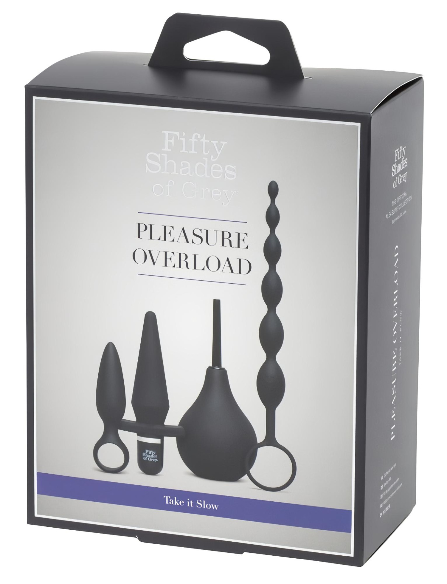 Fifty Shades of Grey - anální sada 4v1 - černá