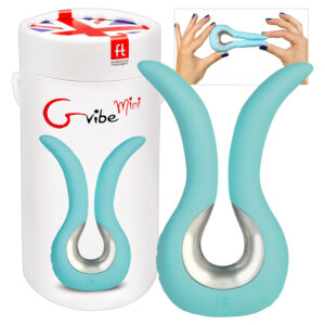 G-vibe Mini - vibrátor na G-bod - silikonový - USB nabíjení - mátový