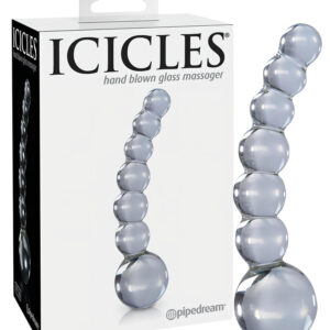 Icicles No. 66 - skleněné dildo - zahnuté