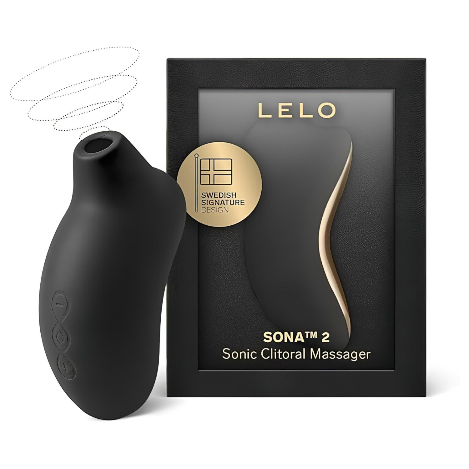 LELO Sona 2 - stimulátor klitorisu na vlny - černý