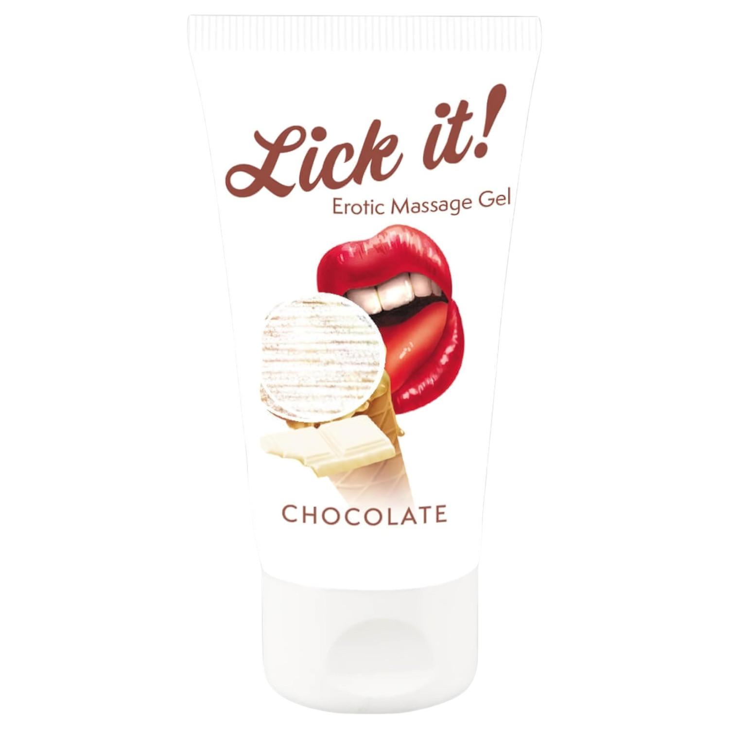 Lick it! - jedlý lubrikační gel 2v1 - bílá čokoláda - 50 ml