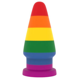Lovetoy Prider - anální kolík - 15 cm - duhový