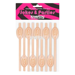 Lovetoy - brčko ve tvaru vaginy - přírodní barva