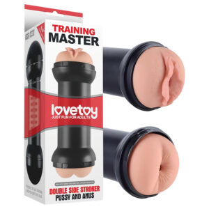 Lovetoy - masturbátor vagina a anus - realistický - tělová barva