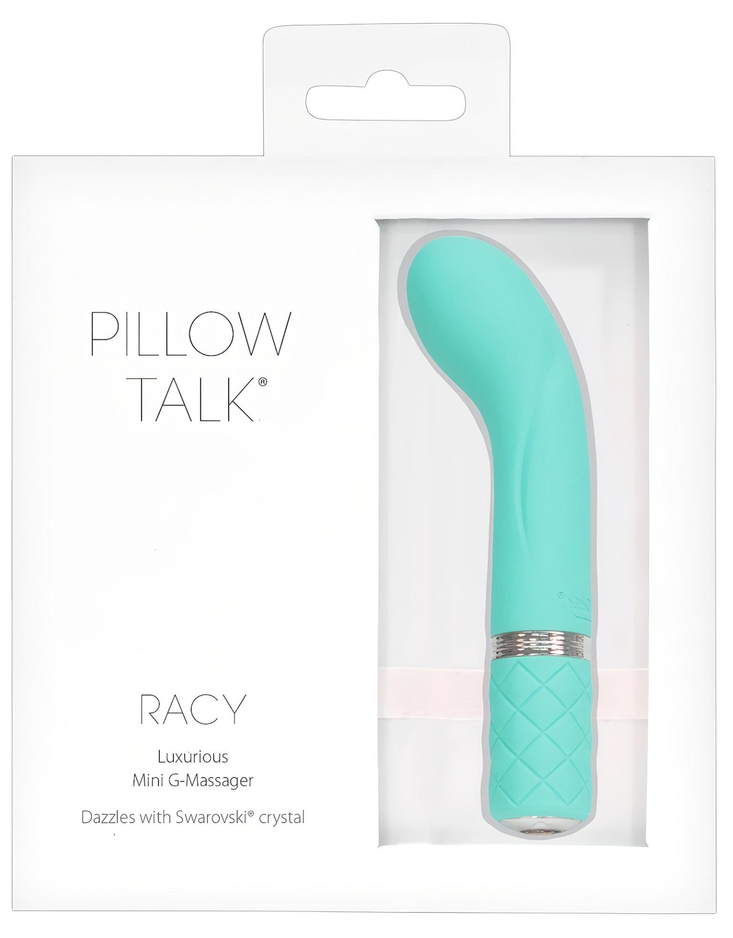 Pillow Talk Racy - vibrátor na G-bod - úzký - dobíjecí - tyrkysový