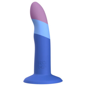 ROMP Piccolo - flexibilní silikonové dildo - modro-fialové