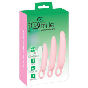 SMILE - vaginální trenažéry - sada dild - růžová - 3 kusy