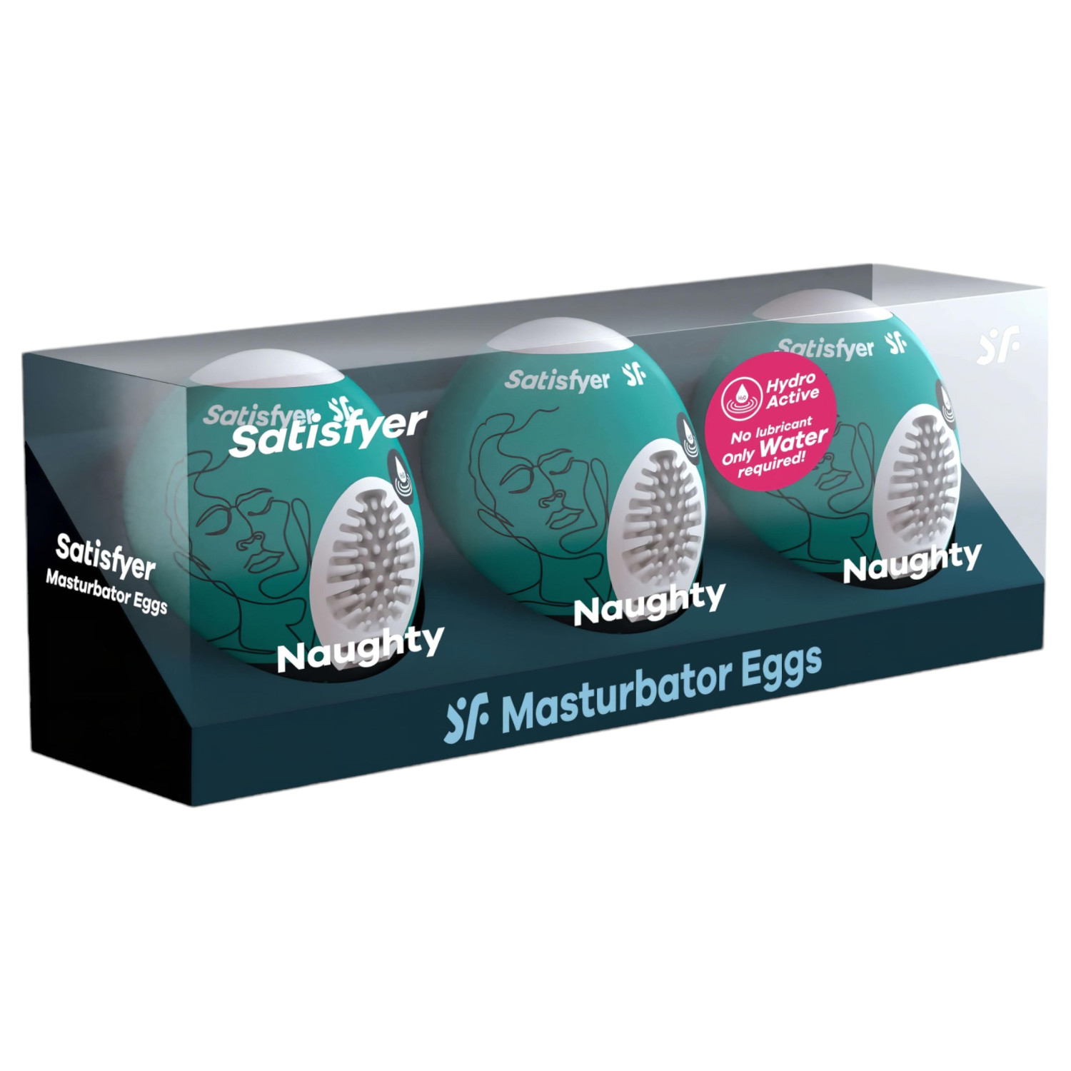 Satisfyer Egg Naughty - sada vajíčko masturbátorů - 3 ks