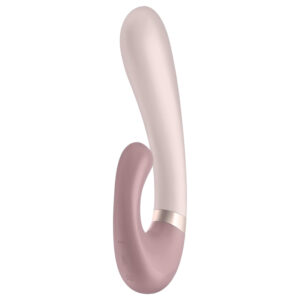 Satisfyer Heat Wave - chytrý vibrační vibrátor s ohřevem a ramenem - béžový