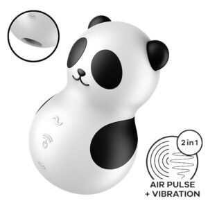 Satisfyer Pocket Panda - stimulátor klitorisu na vlny vzduchu - černý