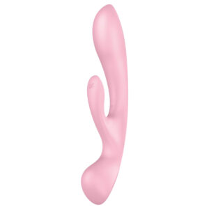 Satisfyer Triple Oh - vibrátor s ramenem na klitoris - dobíjecí - růžový