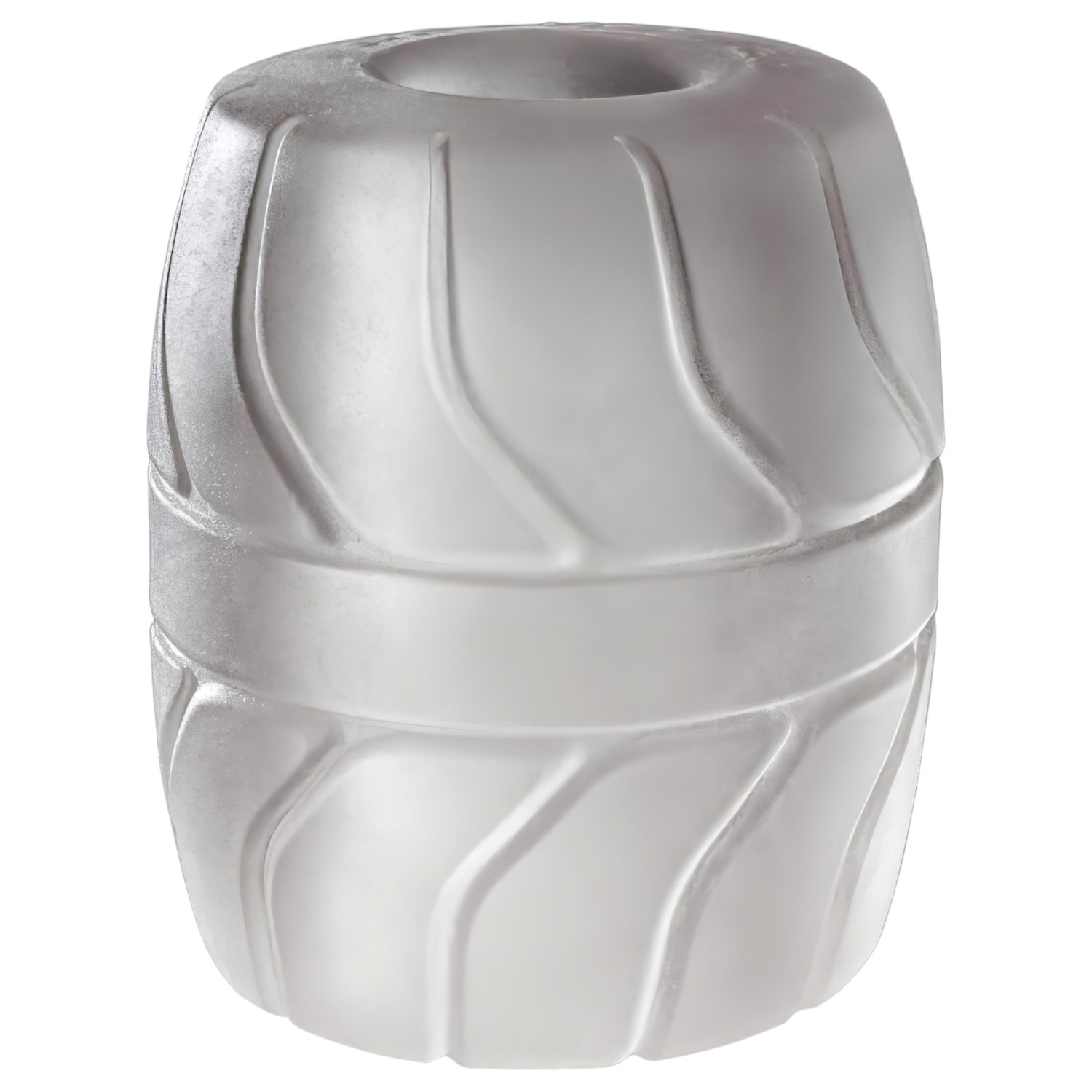 SilaSkin - erekční kroužek na varlata a prodlužovač - bílý