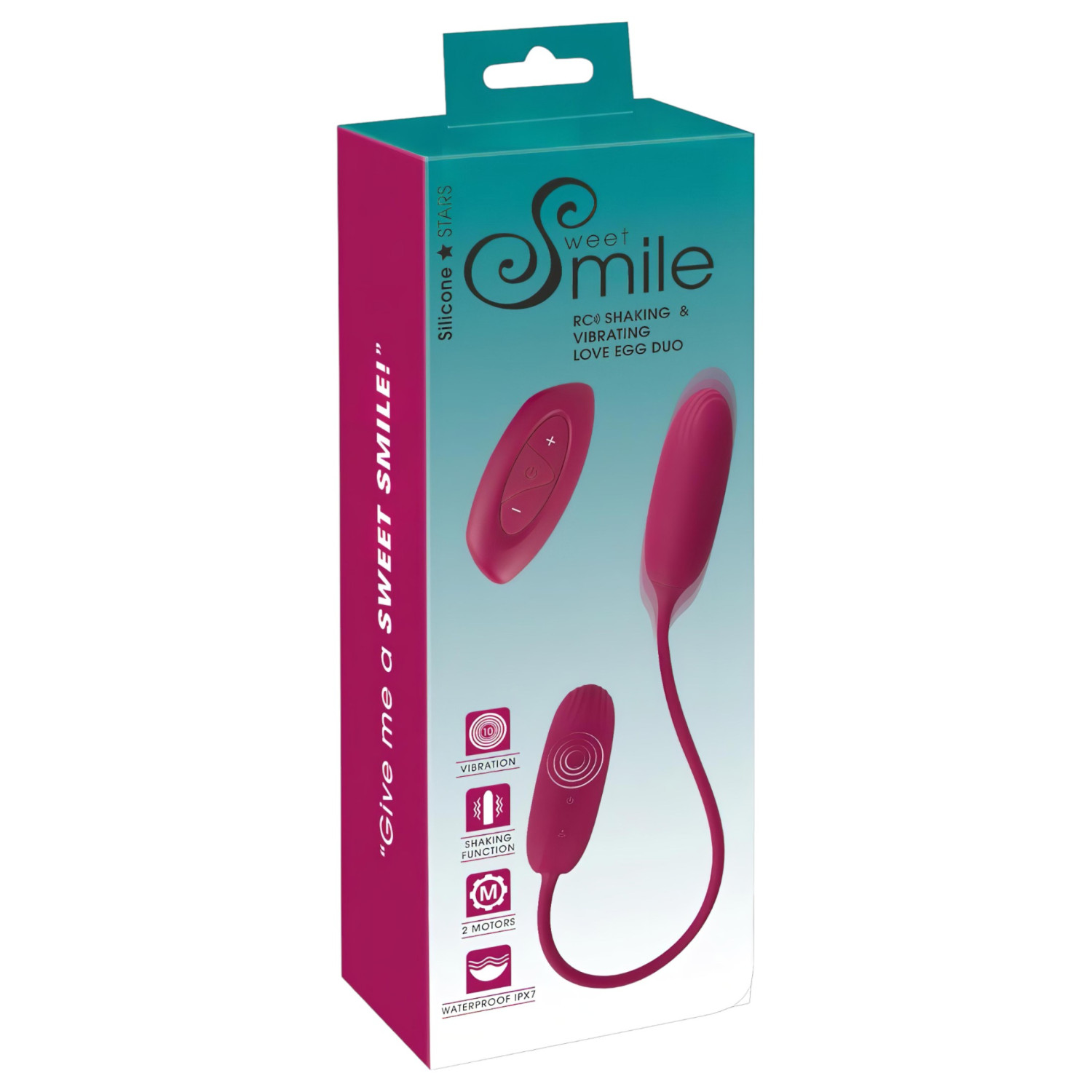 Smile Love Egg Duo - vibrační vajíčko na anální a vaginální stimulaci