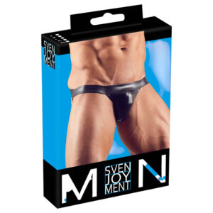 Svenjoyment - lesklý jockstrap - černý