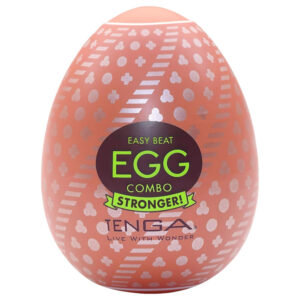 TENGA Egg Combo Stronger - vajíčko masturbátor - pevný stimulátor
