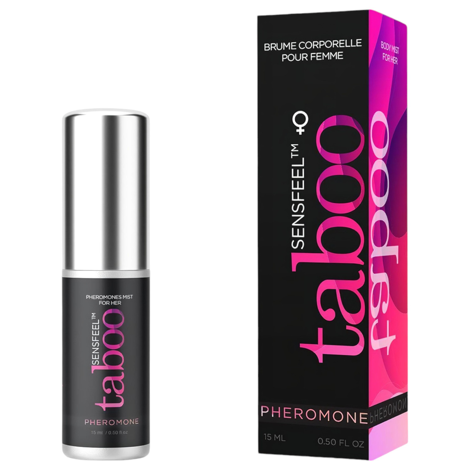 Taboo for Her - feromonový tělový sprej pro ženy - přírodní (15ml)