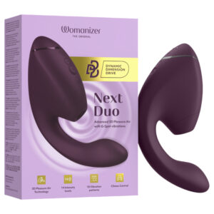 Womanizer Next Duo - vibrátor na bod G a klitorální stimulátor - fialový