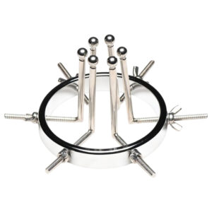 XR Brands Oculus - anální dilatátor - nerezová ocel - stříbrná