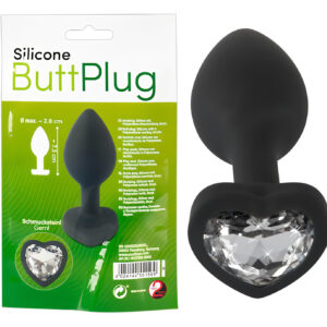 You2Toys - anální kolík - bílý kamínek - černý