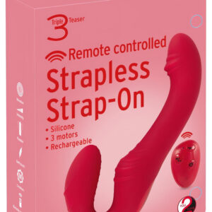 You2Toys - strapless vibrátor s dálkovým ovládáním - červený